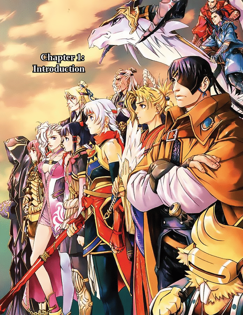 Page from the Suikoden Tabletop RPG: Chapter Page